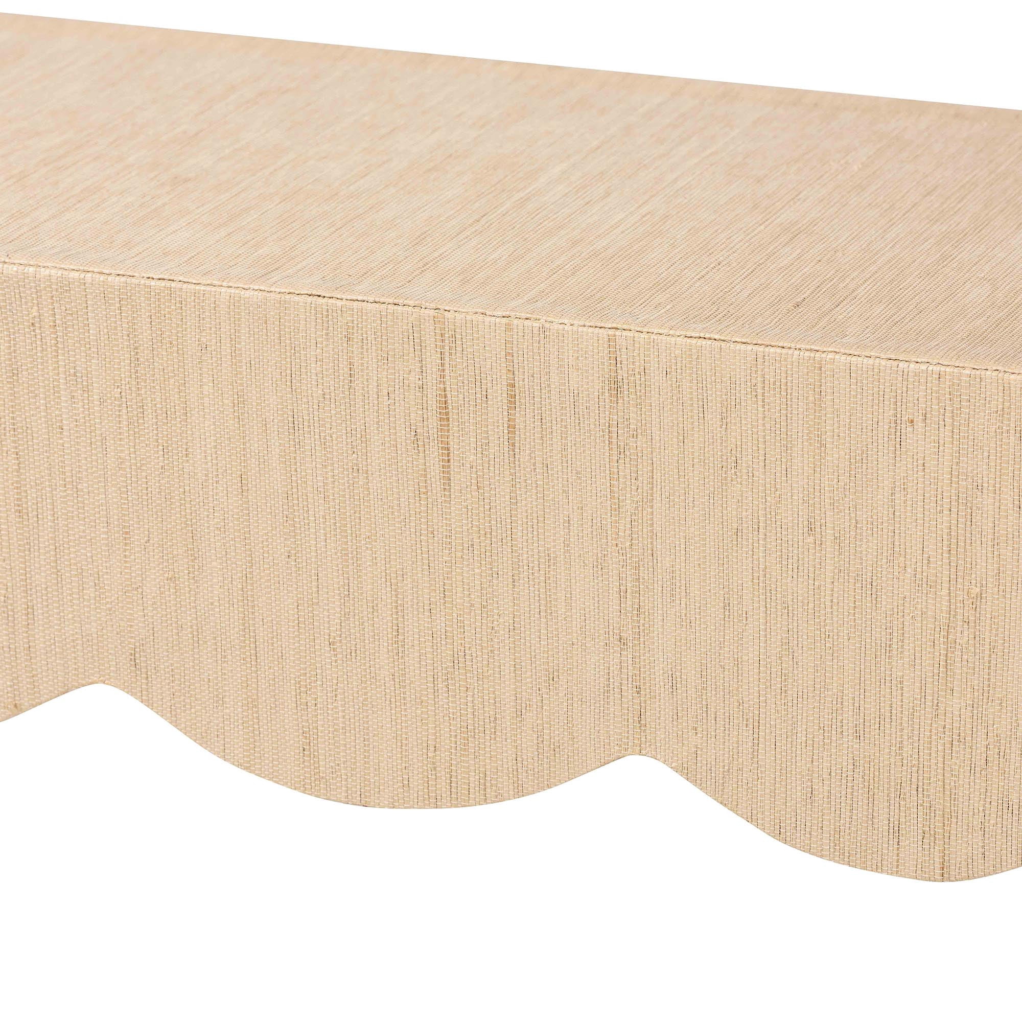 bali & pari Mason Boho Console Table, Beige