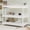 White, variant on Heavy Duty Metal Triple Bunk Bed with Full-Length Safety Guardrails & Built-in Ladder, Sturdy 3-Tier Bed Frame with Metal Slats, No Box Spring Needed Easy Assembly for Adults Bedroom Dorm Guest Room