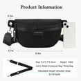 thumbnail image 6 of Tinyat Crossbody Fanny Pack for Women Fashional Waist Bag with Adjustable Strap Purse for Party, Dating and Shopping, 6 of 7