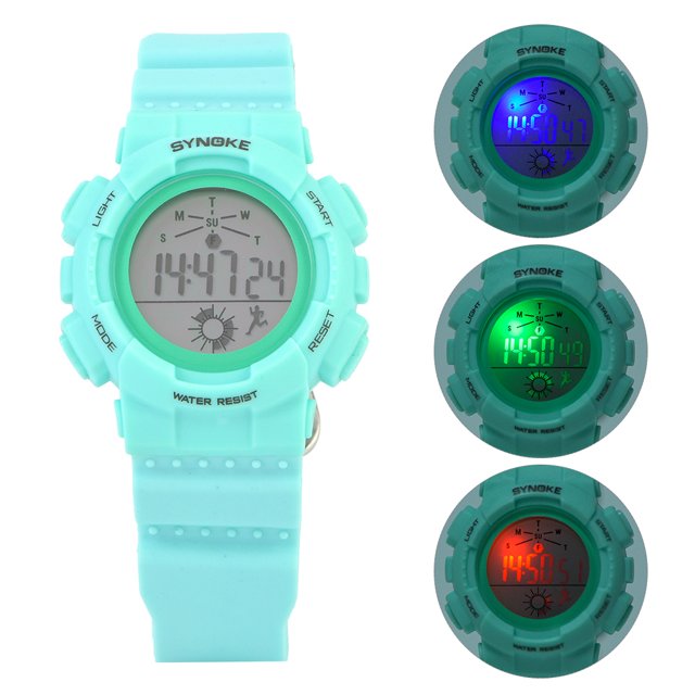 Reloj digital, niños, estudiantes, resistente al agua, reloj eléctrico meticulosamente diseñado