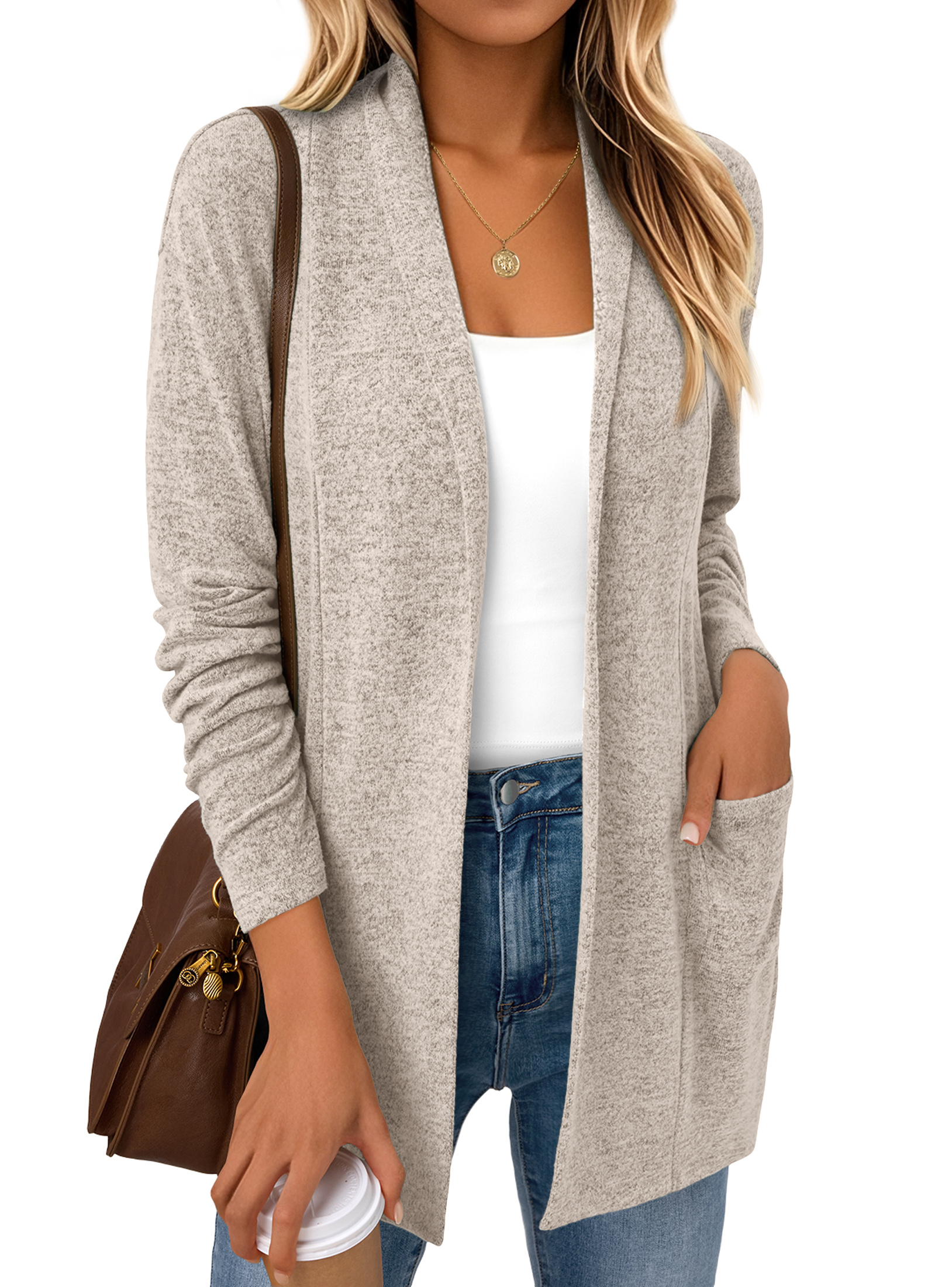 SUNBS Women's Long Sleeve Cardigan Sweater photo 1
