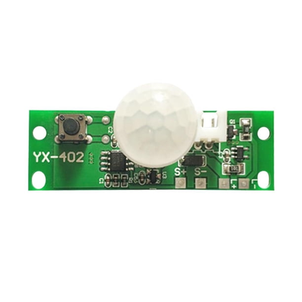 Placa de circuito 3,7 V controlador de lámpara de pared solar Módulo de sensor infrarrojo humano 2 piezas
