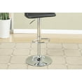 thumbnail image 7 of Black Adjustable Bar Stools Set of 2 - Faux Leather Counter Height Kitchen Stools, Modern Design, PVC Seats, 21"x20"x32-38" for Dining Room, 7 of 7