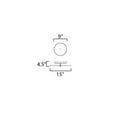 thumbnail image 2 of 18202WANAB-Maxim Lighting-Quarry - 16W 1 LED Semi-Flush Mount-4.5 Inches Tall and 15 Inches Wide, 2 of 4