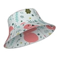 thumbnail image 2 of Easygdp Cute Flamingo Double-Sided Reflective Fisherman Hat for Outdoor and Night Walking, Unisex, 2 of 9