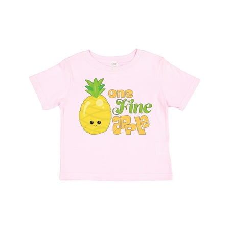 

Inktastic One Fine Apple Cute Pineapple Gift Toddler Boy or Toddler Girl T-Shirt