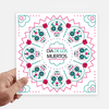 l Rose Happy The Day Of The Dead Sticker Tags Wall Picture Laptop Decal Self adhesive