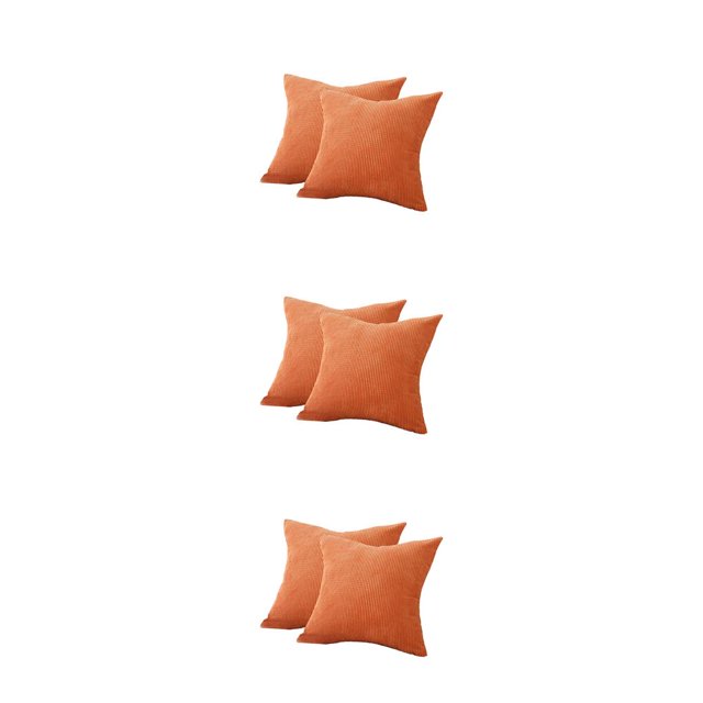Fundas de almohada Cateissary 2 piezas decorativas Naranja 3Conjunto
