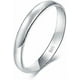 thumbnail image 1 of 925 Sterling Silver Ring High Polish Plain Dome Tarnish Resistant Comfort Fit Wedding Band Gifts for Special Occasions 2mm 3mm Ring Size 4-12, 1 of 4