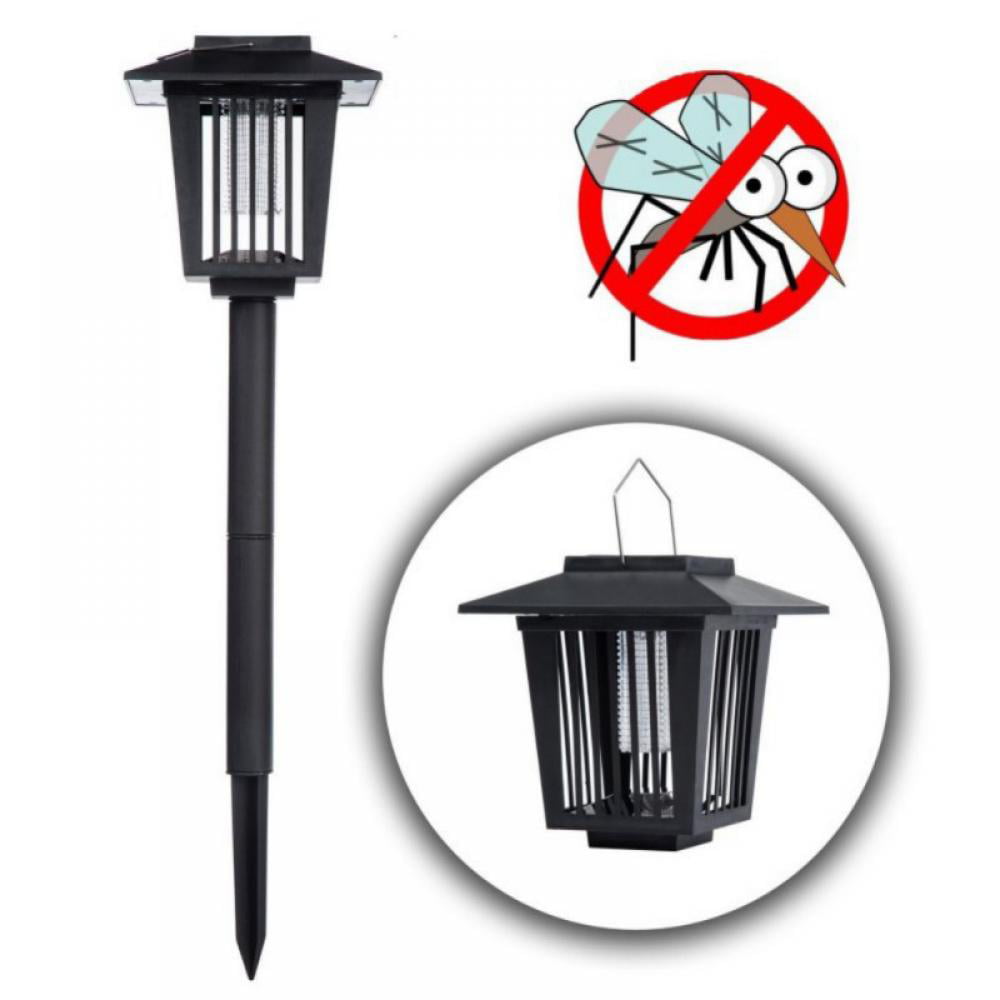 Solar Bug Zapper Lamp Electric Mosquito Insect Fly Killer LED Light Pest Control
