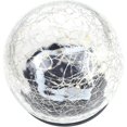 thumbnail image 5 of Lámpara solar de jardín en forma de flor de loto - Para exteriores - Bonito efecto de luz con cristal roto (1 pieza), 5 of 5