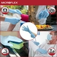 thumbnail image 2 of Ansell Microflex Daily Defense 10-733 Disposable Nitrile Work Gloves, 3.5mil, Blue Medium, Box of 100, 2 of 2