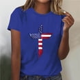 thumbnail image 5 of 4th of July Patriotic Tops for Women Independence Day T-Shirts 250th Shirts Funny USA Star Strips Graphic Tees, 5 of 5