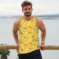 thumbnail image 6 of Pofeuu Cool Duck With Yellow Strip Print Men's Workout Tank Tops Sleeveless Muscle Gym Shirt Quick Dry-3X-Large, 6 of 7