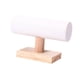 thumbnail image 4 of Soporte para pulseras, organizador de joyas, soporte de mesa con barra en T, estante de almacenamiento de joyas para Blanco, 4 of 9