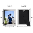 thumbnail image 3 of 5x7 Ornate Picture Frame Set of 6, Glass Photo Frames 5 by 7, Silver 5x7 Frames Only for Tabletop Display, 3 of 6