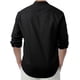thumbnail image 3 of 1 Uds. Camisa holgada informal para hombre, negra, 3 of 6