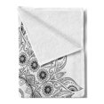 thumbnail image 2 of Mandala Soft Flannel Fleece Throw Blanket, Ornate Esoteric Esoteric Oriental Art Print, Cozy Plush for Indoor and Outdoor Use, 60" x 80", Black White, by Ambesonne, 2 of 5