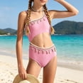thumbnail image 2 of JFOPQVSM Girls Comfortable Breathable Skin Friendly Sleeveless Swimsuit Fashionable Strap Swimsuit, 2 of 7