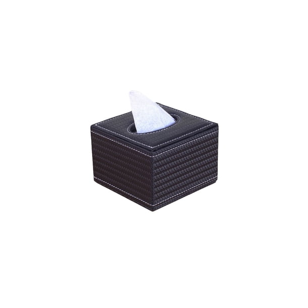 Matsuzay Caja de tocador accesorios de baño exquisitos contenedor de papeles multiusos suministros para el hogar estructura firme soporte de Almacenamiento y organización del hogar Patrón de trigo