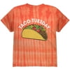 Cinco de Mayo Taco Tuesday Youth T Shirt Bamboo Orange Tie Dye YMD