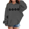 thumbnail image 1 of Liyamei Chandails à Capuchon et Chandails Molletonnés pour Filles pour l'Hiver, Tenue Décontractée, Col Rond, Chandail à Enfiler à Imprimé de Lettres pour Enfants de 2 à 13 Ans, Activités Extérieures et Confort Quotidien, 2-3 Ans, 1 of 3