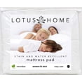 thumbnail image 1 of Lotus Home Stayclean Bacteria Reducing Microfiber Water and Stain Resistant Mattress Pad, 1 of 5