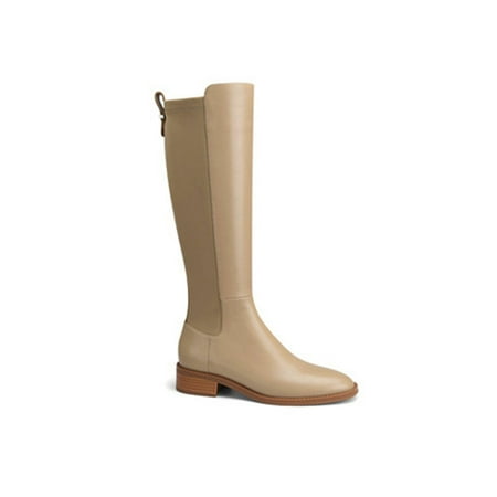 

Kesitin Womens Casual Fashion Winter Knee High Shoes Walking Waterproof Chelsea Boot Comfort Zipper Gray Knee High Boots Plush Lining 4