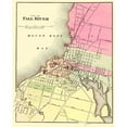 thumbnail image 3 of Walling 15x18 Black Modern Framed Museum Art Print Titled - Fall River Massachusetts - Walling 1871, 3 of 5
