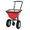 red, variant on GIMMYFIVE Heavy Duty Tow-Behind Broadcast Spreader with Rain Cover, 12 ft Spreading Width, 130/100/80 Lbs