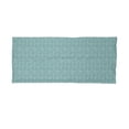 thumbnail image 2 of Ivory and Blue Neck Gaiter, Oriental Swirls, Unisex, Teal and Ivory, by Ambesonne, 2 of 3