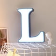 thumbnail image 3 of Led Lights Creative Letter Night Light Plastic English Letters Lamp Decor Room Home Bedroom, 3 of 9