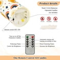 thumbnail image 5 of Bear and Sun Rainbow Flameless Candles 2 PCS with Remote Realistic Moving Flame LED Tapered Pillar Set for Home Decor, 5 of 7