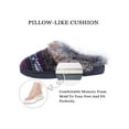 thumbnail image 4 of DL Womens Warm Memory Foam House Slippers Winter Slip on Womens Indoor Bedroom Slippers Non-Slip, 4 of 7