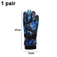thumbnail image 2 of Guantes de esquí de invierno Guantes de nieve impermeables a prueba de viento Guantes cálidos con forro unisex (azul), 2 of 5
