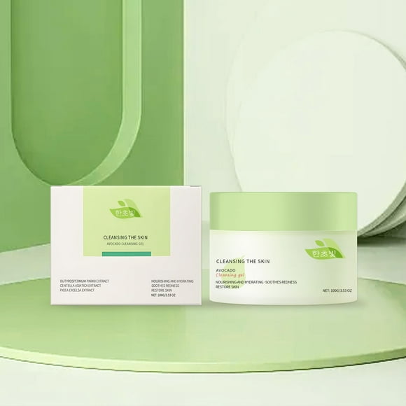 Herunwer Makeup Cleaning Balm, Cleansing Balm Makeup Remover, Deep Cleaning, Makeup Cleansing Balm for Waterproof Eye Face Lip Makeup, Makeup Melting Cleansing Balm