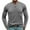 Gray, variant on Shirts for Men 2024,Men's Fall And Winter Fashion Casual Solid Color Sports Round Neck Pullover Button Sweater Long Sleeve Round-Neck Loose Vacation Tee Shirts