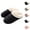 Black, variant on Men And Women Home Slippers with Thickened Flat Sole, Fuzzy Slides and Comfortable Footwear, Lightweight Cozy Shoes for Fall And Winter Wear 5-6 Pink