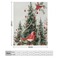 thumbnail image 2 of RKSupls Christmas Throw Blanket,Soft Warm Fannel Pine Tree Cardinal Bird Blankets Gift for Home Bed Sofa Couch Decor,50x60 in, 2 of 9
