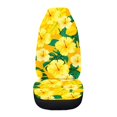 thumbnail image 3 of Uourmeti Yellow Hibiscus Floral Print Car Seat Cover Ventilated Comfort Seat Covers for Cars Anti Aging Long Lasting 1 Pieces Set Compatible with Truck Auto, 3 of 6