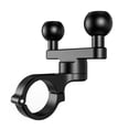 thumbnail image 4 of Aluminum Alloy Handlebar Clamp Mount Base with Double 1'' TPU Ball for Round Rails Diameter 0.5'' 0.87'' 1.0'' 1.26'', 4 of 7