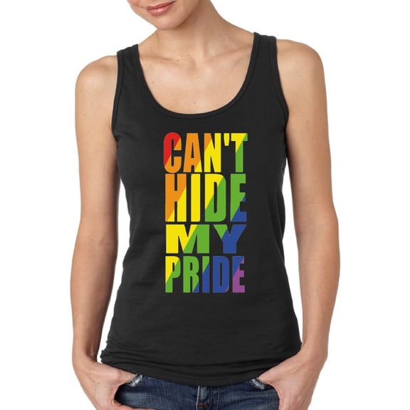 Tank Top for Women Can't Hide My Pride - S M L XL 2XL Pride Support Tee Top Gift Graphic Tee
