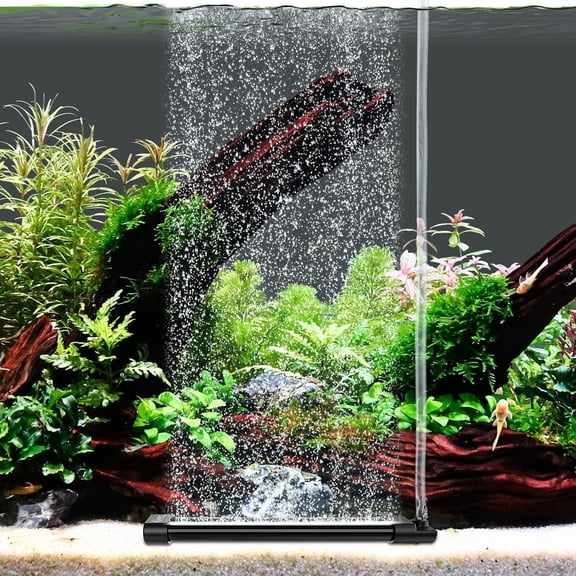 PAGEIA Aquarium Bubble Curtain Wall, Quiet Fish Tank Air Stone with Accessories, High Dissolved Aquarium Bubbler Oxygen Diffuser Decoration for Freshwater & Saltwater