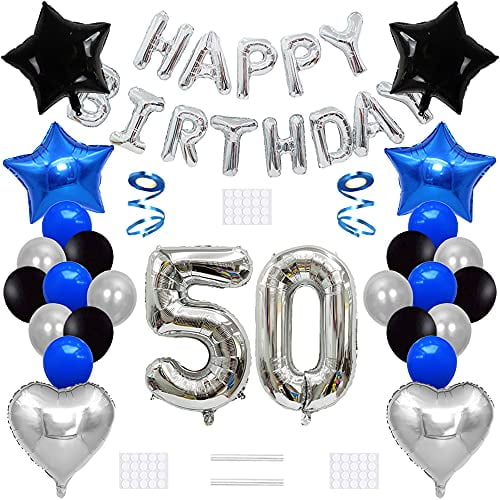 50 Birthday Anniversary Wedding Party Personalised Printed Balloons PS 