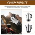 thumbnail image 2 of 2 Pcs Coffee Percolator Plastic Top Replacement for Univen Percolator Knob Top Compatible with GE P15 Vintage Percolators, Cuisinart 12 Cup Percolators Replacement Parts, 2 of 7