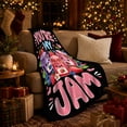 thumbnail image 3 of You'Re My Jam Whimsical Jam Jar Illustration, Playful Food Art Scene, Warm Flannel Blanket for Living Room and Reading Nook, Art Lovers Friendship Gift, Playful Home Decor, 3 of 9