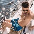 thumbnail image 2 of luoweisi Men's Beach Shorts Quick Dry Swim Trunks with Mesh Lining Candle 2XL, 2 of 5
