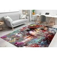 thumbnail image 3 of Colorful Woman Portrait Rugs, Abstract Woman Rug, Modern Rug, Bathroom Rug, Corridor Rug, Office Soft Rug, Handmade Gift, Bedroom DecorRug, 2.6'x6.5' - 80x200 cm, 3 of 8