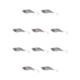 thumbnail image 3 of Naiovety Kit de cucharas de trucha Lentejuelas Temblor Señuelo de pesca Cebos de de un solo gancho Agua dulce Agua salada Bajo Swimbait Plata Plata 5.5g 10Conjunto, 3 of 6