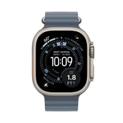 Apple Watch Ultra 3 (GPS + LTE) A3281 49mm - Natural Titanium/Blue Ocean Band